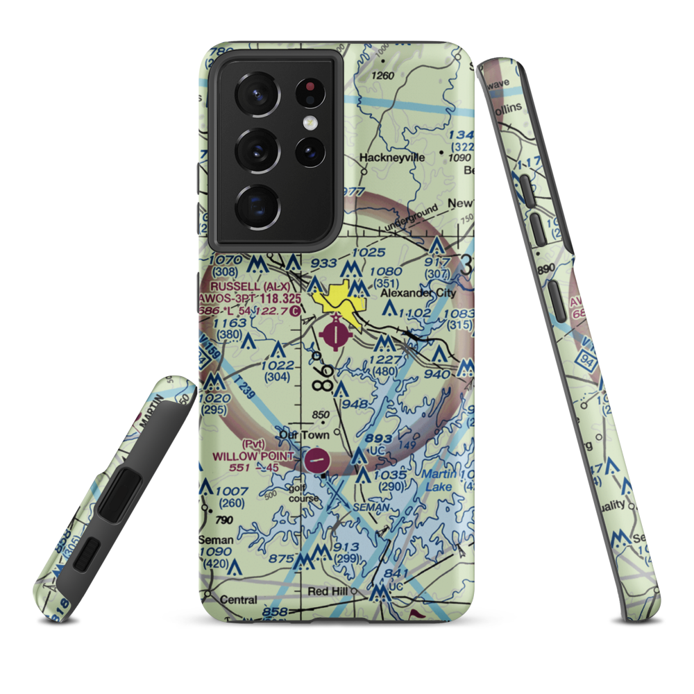 Thomas C Russell Field (ALX) VFR Sectional Samsung Phone Case Samsung Galaxy S21 Ultra model shown