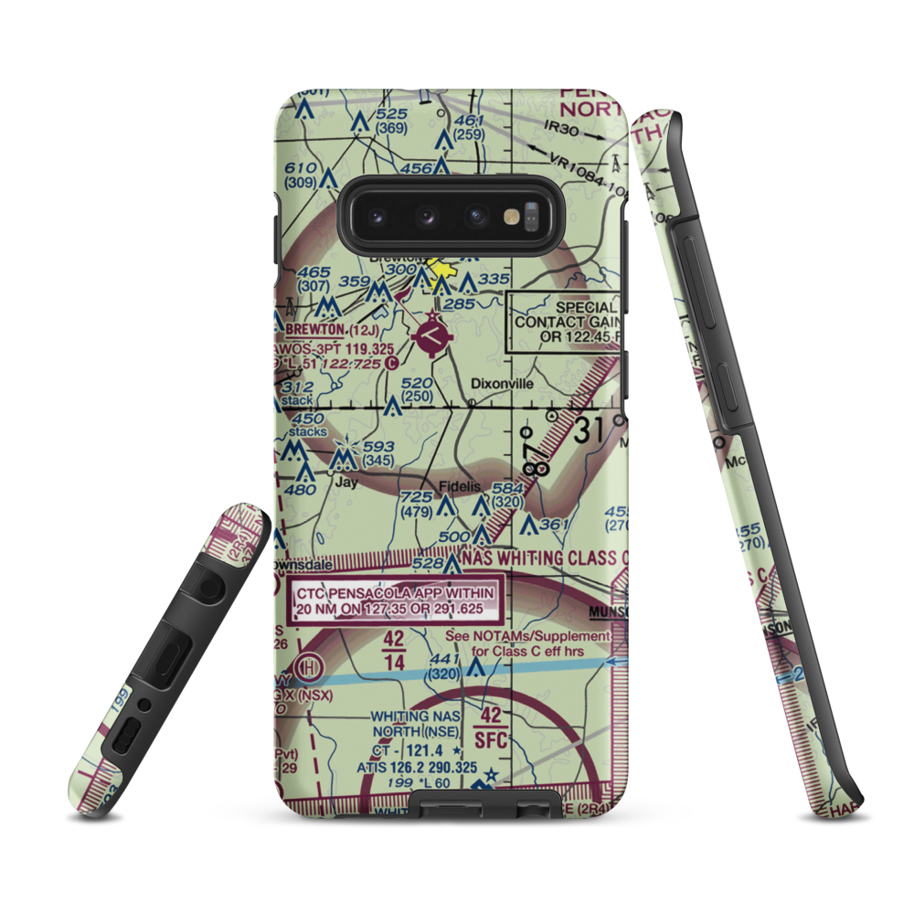 Thomas Farms Airport (85FL) VFR Sectional Samsung Phone Case Samsung Galaxy S10 Plus model shown