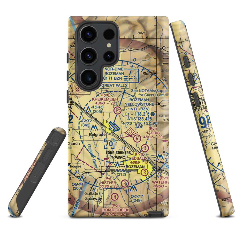 Thompson Field (MT81) VFR Sectional Samsung Phone Case Samsung Galaxy S23 Ultra model shown