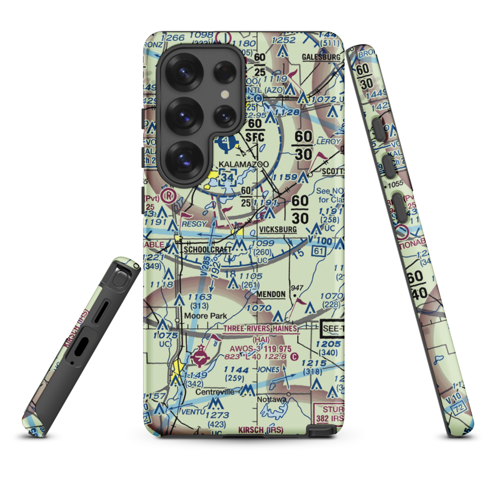 Thrall Lake Airport (7MI3) VFR Sectional Samsung Phone Case Samsung Galaxy S25 Ultra model shown