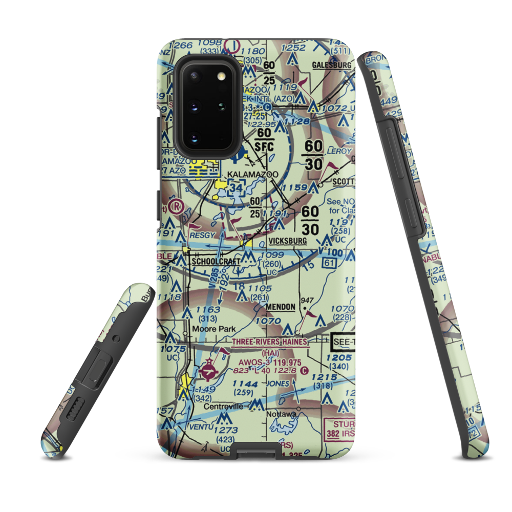 Thrall Lake Airport (7MI3) VFR Sectional Samsung Phone Case Samsung Galaxy S20 Plus model shown
