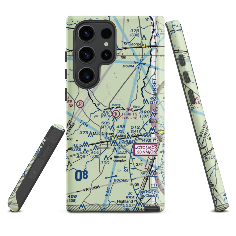 Thrifts Airport (FL11) VFR Sectional Samsung Phone Case Samsung Galaxy S23 Ultra model shown