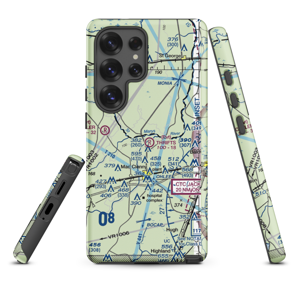 Thrifts Airport (FL11) VFR Sectional Samsung Phone Case Samsung Galaxy S25 Ultra model shown