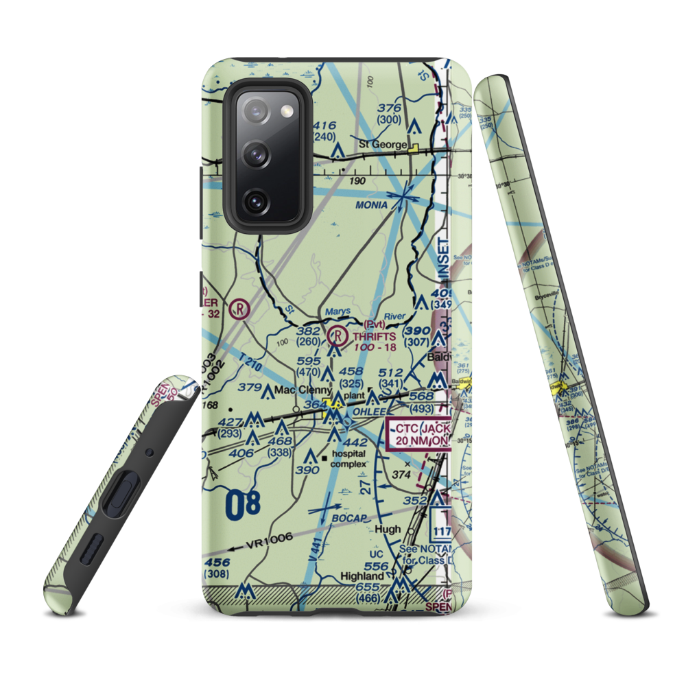 Thrifts Airport (FL11) VFR Sectional Samsung Phone Case Samsung Galaxy S20 FE model shown