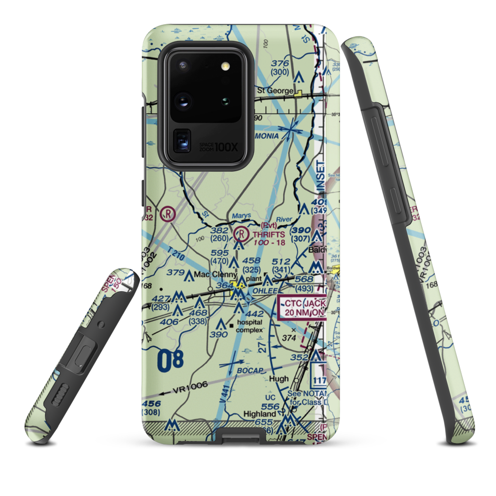 Thrifts Airport (FL11) VFR Sectional Samsung Phone Case Samsung Galaxy S20 Ultra model shown