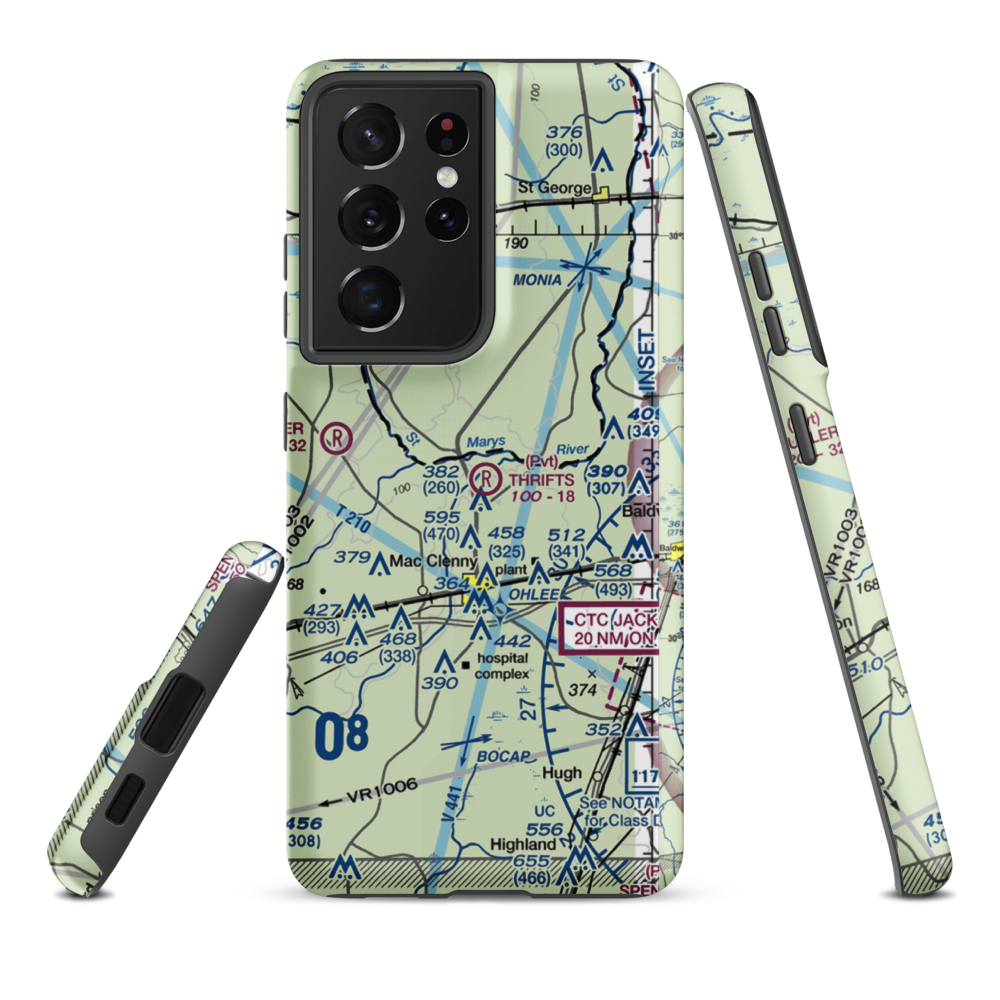 Thrifts Airport (FL11) VFR Sectional Samsung Phone Case Samsung Galaxy S21 Ultra model shown
