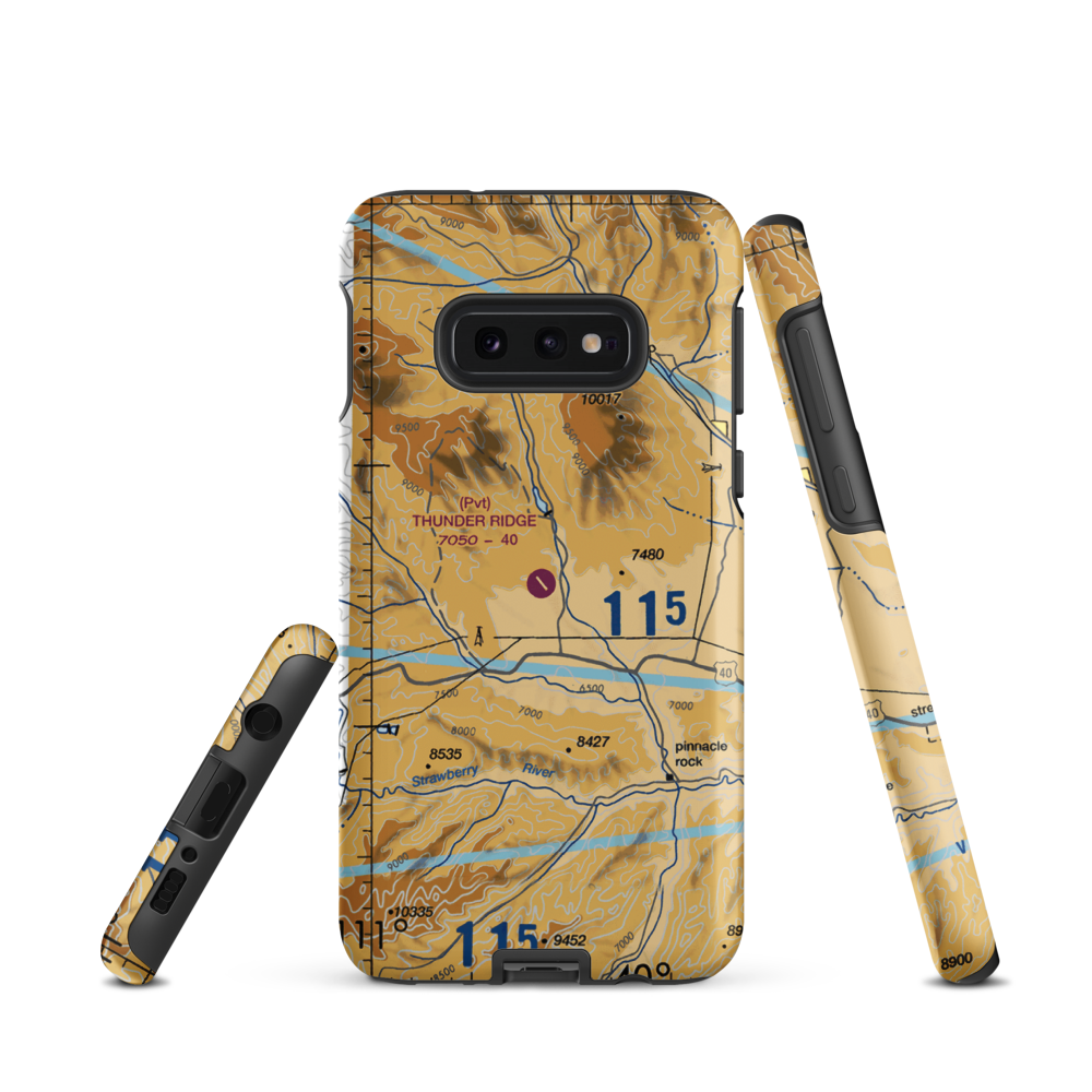 Thunder Ridge Airpark (UT83) VFR Sectional Samsung Phone Case Samsung Galaxy S10 Plus model shown