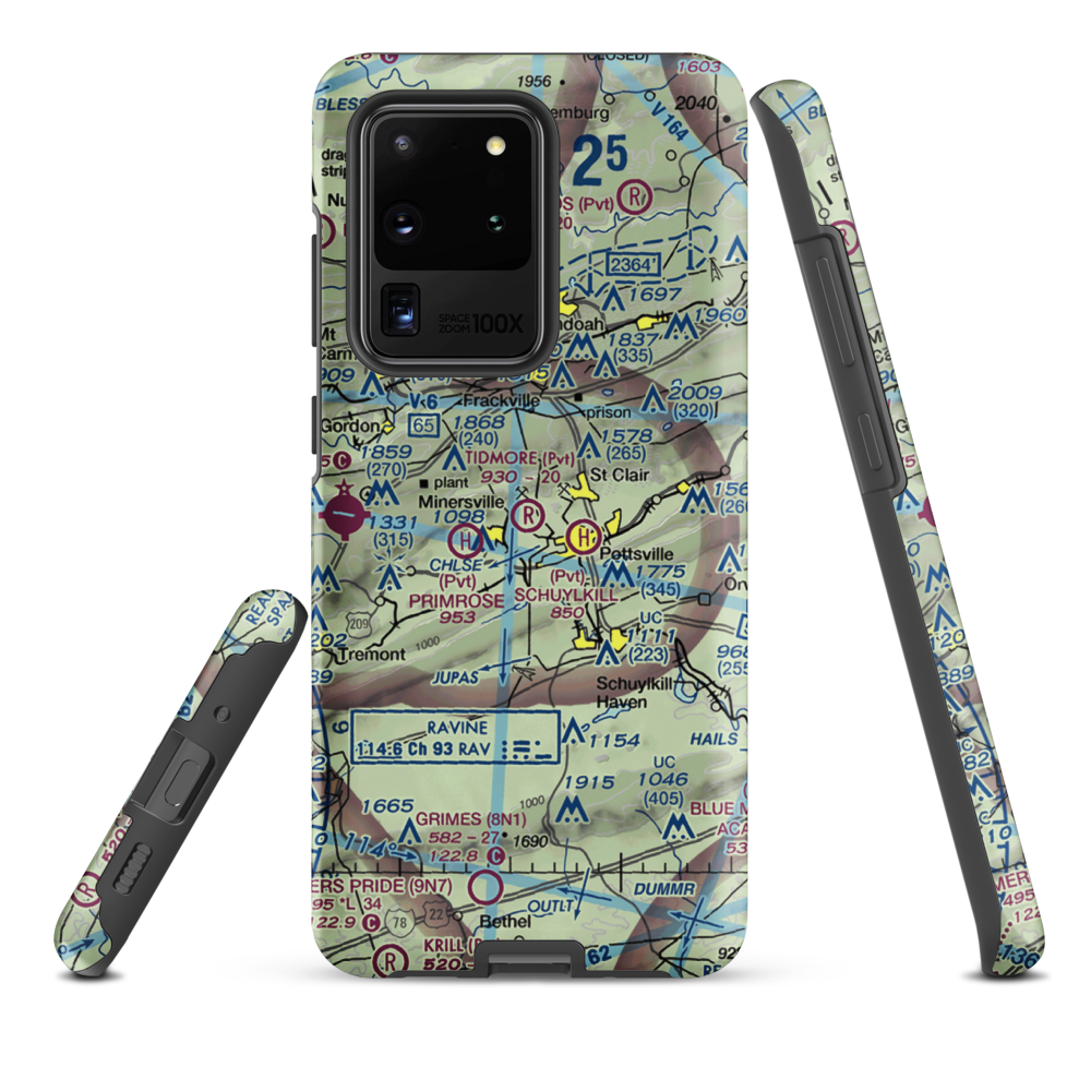 Tidmore Airport (7PN0) VFR Sectional Samsung Phone Case Samsung Galaxy S20 Ultra model shown