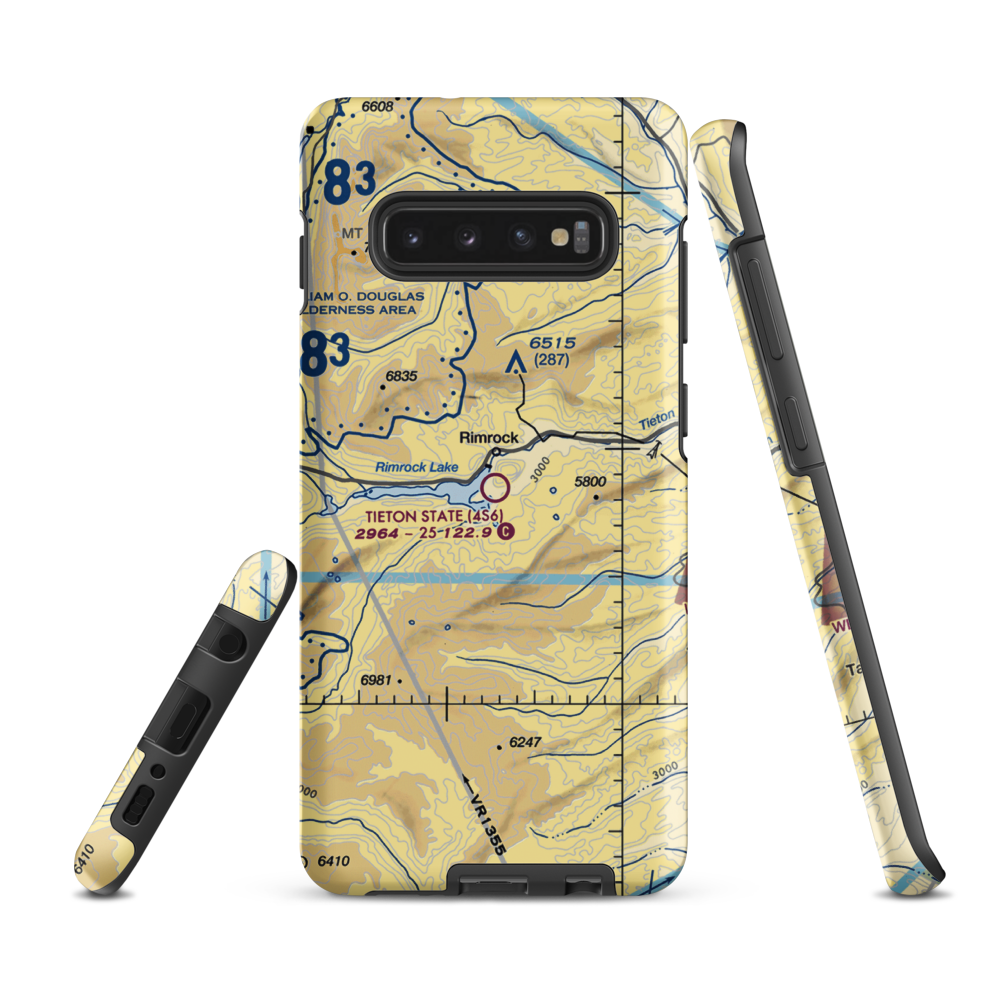 Tieton State Airport (4S6) VFR Sectional Samsung Phone Case Samsung Galaxy S10 Plus model shown