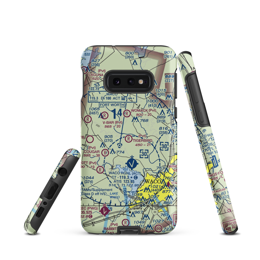 Tigerbird Field (2TS3) VFR Sectional Samsung Phone Case Samsung Galaxy S10 Plus model shown