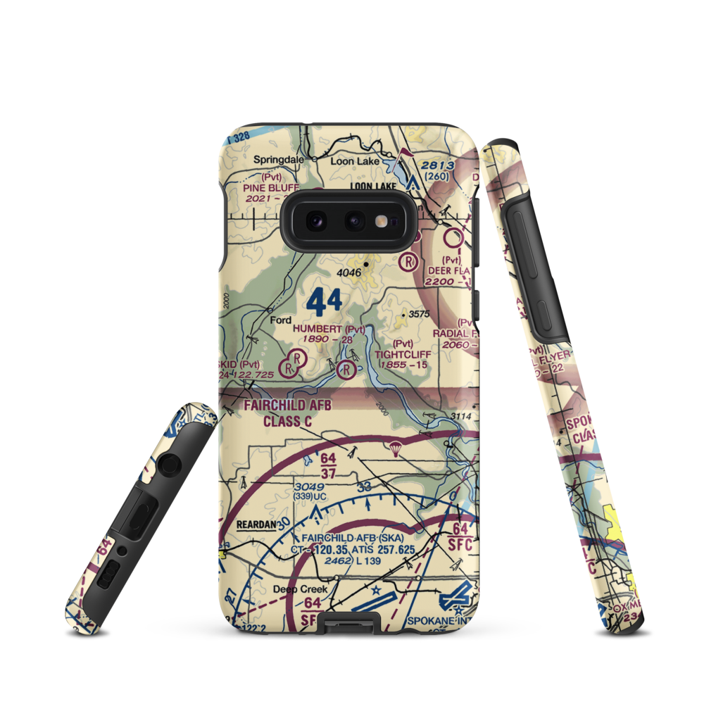 Tightcliff Airport (16WA) VFR Sectional Samsung Phone Case Samsung Galaxy S10e model shown