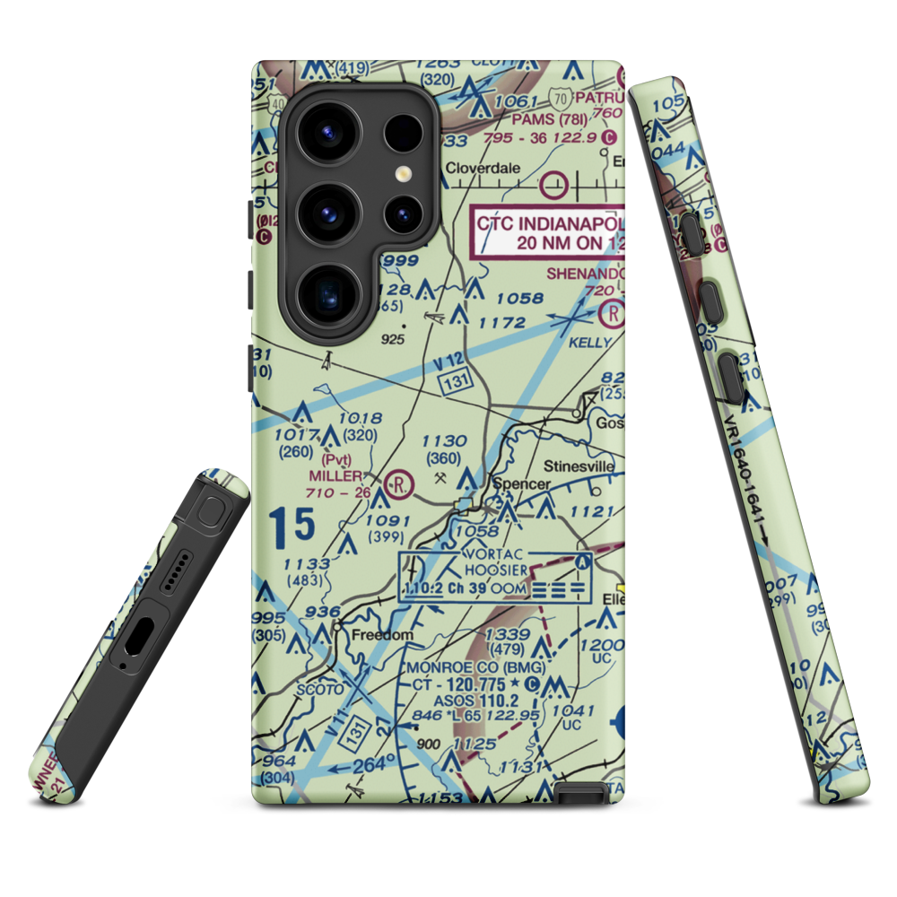 Timber Trails Airport (II25) VFR Sectional Samsung Phone Case Samsung Galaxy S24 Ultra model shown