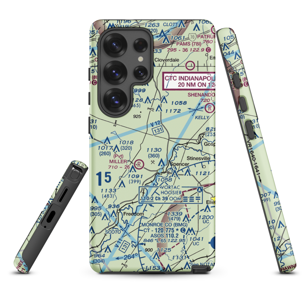 Timber Trails Airport (II25) VFR Sectional Samsung Phone Case Samsung Galaxy S25 Ultra model shown
