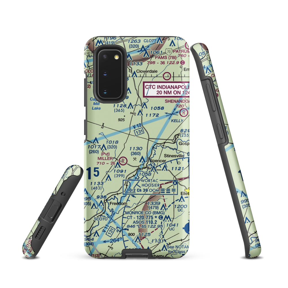 Timber Trails Airport (II25) VFR Sectional Samsung Phone Case Samsung Galaxy S20 model shown