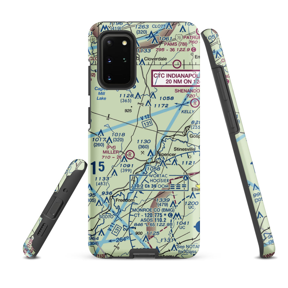 Timber Trails Airport (II25) VFR Sectional Samsung Phone Case Samsung Galaxy S20 Plus model shown