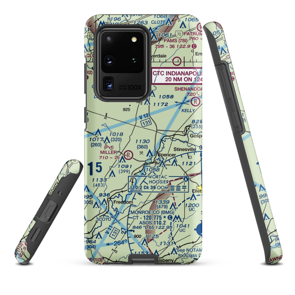 Timber Trails Airport (II25) VFR Sectional Samsung Phone Case Samsung Galaxy S20 Ultra model shown