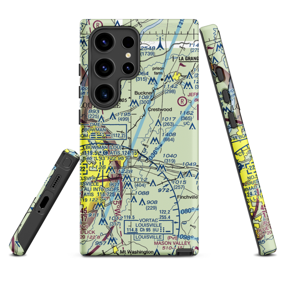 Timmons Field (92KY) VFR Sectional Samsung Phone Case Samsung Galaxy S24 Ultra model shown