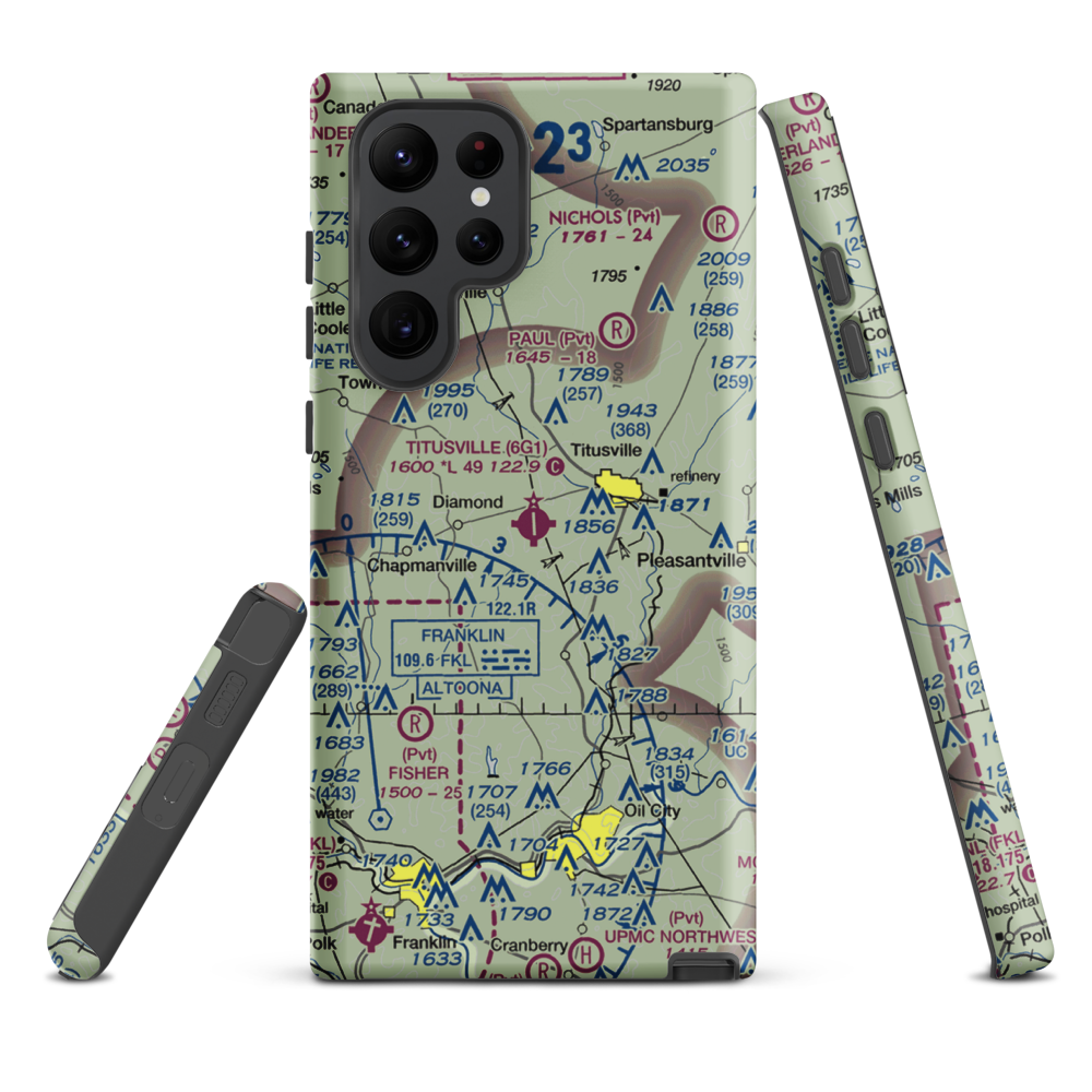 Titusville Airport (6G1) VFR Sectional Samsung Phone Case Samsung Galaxy S22 Ultra model shown