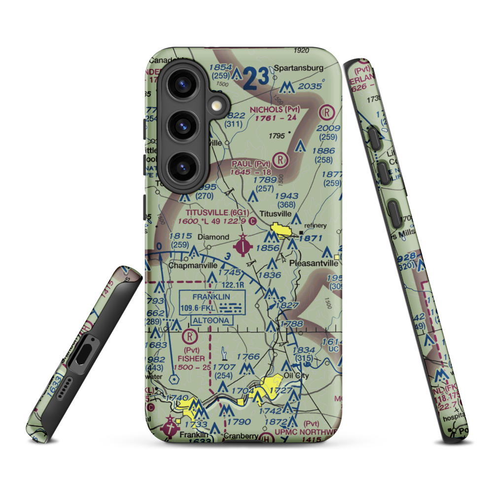 Titusville Airport (6G1) VFR Sectional Samsung Phone Case Samsung Galaxy S24 Plus model shown