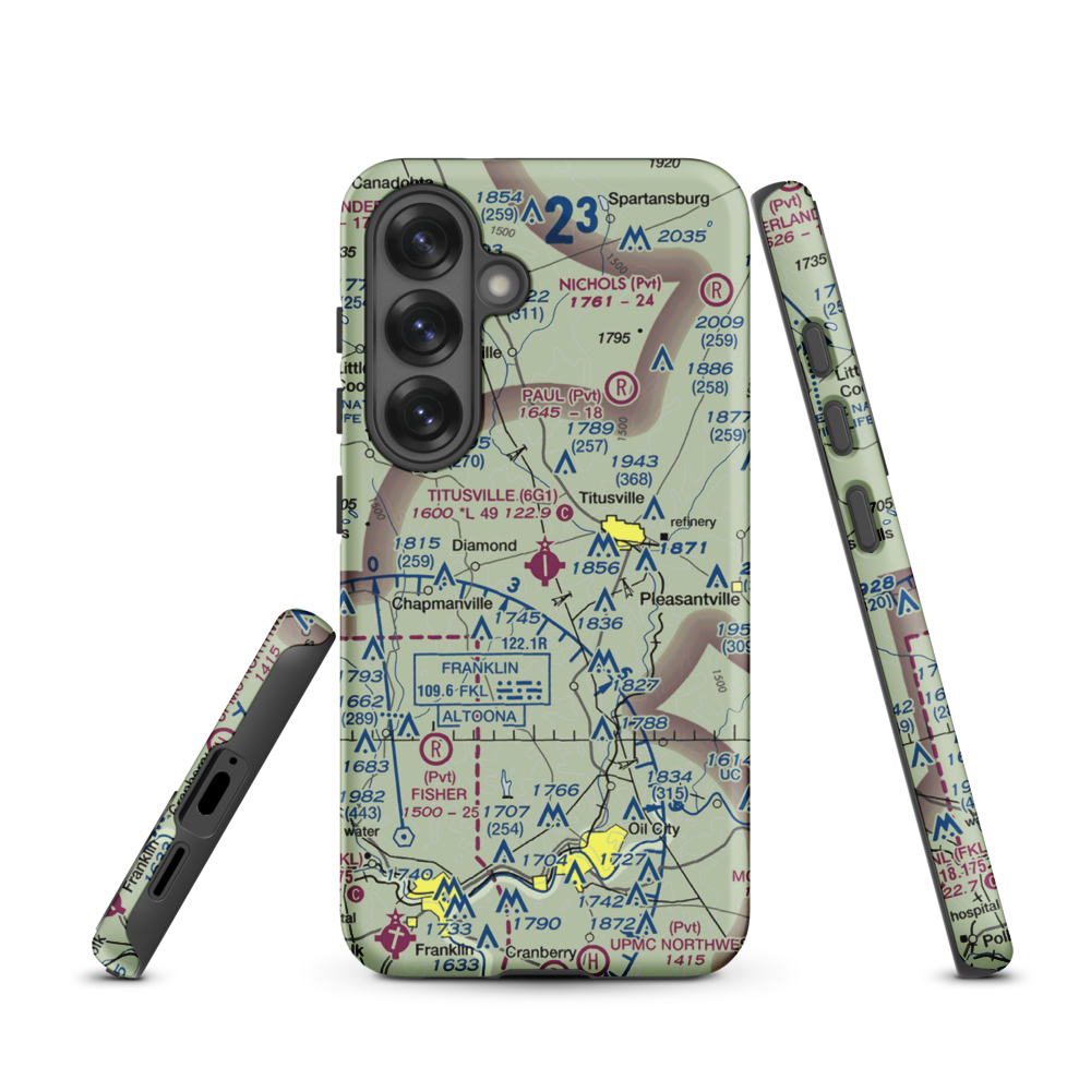 Titusville Airport (6G1) VFR Sectional Samsung Phone Case Samsung Galaxy S25 model shown