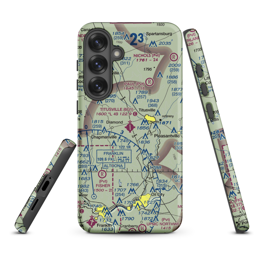 Titusville Airport (6G1) VFR Sectional Samsung Phone Case Samsung Galaxy S25 Plus model shown