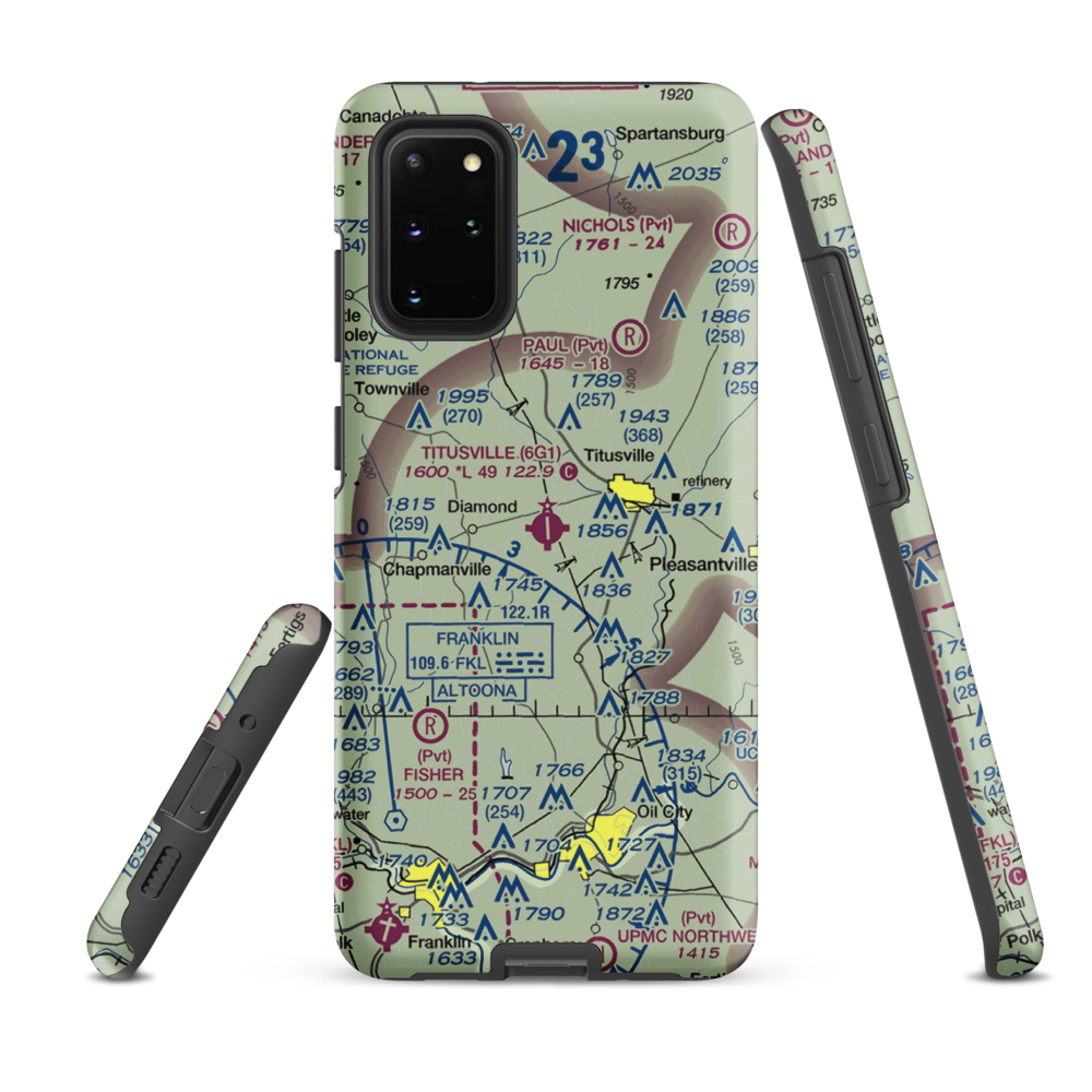 Titusville Airport (6G1) VFR Sectional Samsung Phone Case Samsung Galaxy S20 Plus model shown
