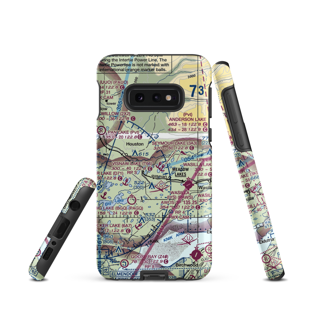Toad Lake Strip (24AK) VFR Sectional Samsung Phone Case Samsung Galaxy S10 Plus model shown