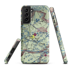 Toccoa Airport - R.G. Letourneau Field (TOC) VFR Sectional Samsung Phone Case