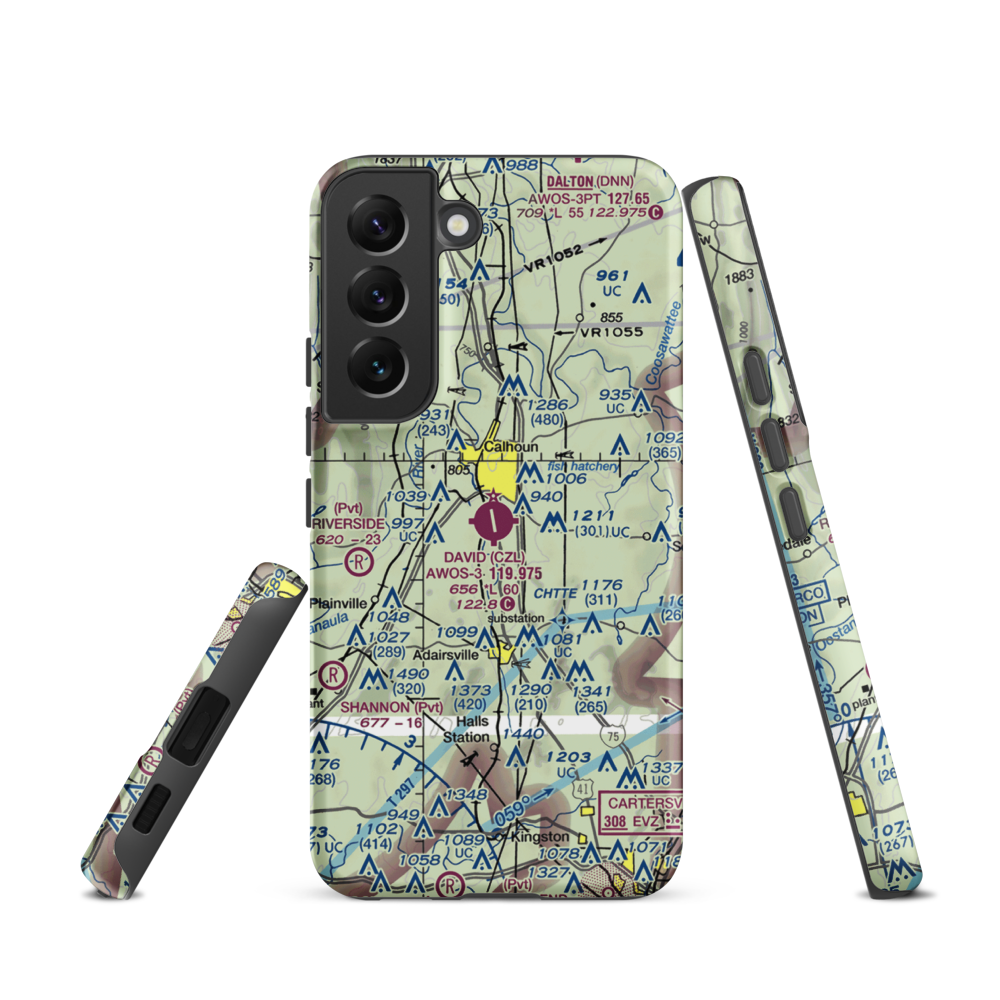 Tom B. David Field (CZL) VFR Sectional Samsung Phone Case Samsung Galaxy S22 model shown