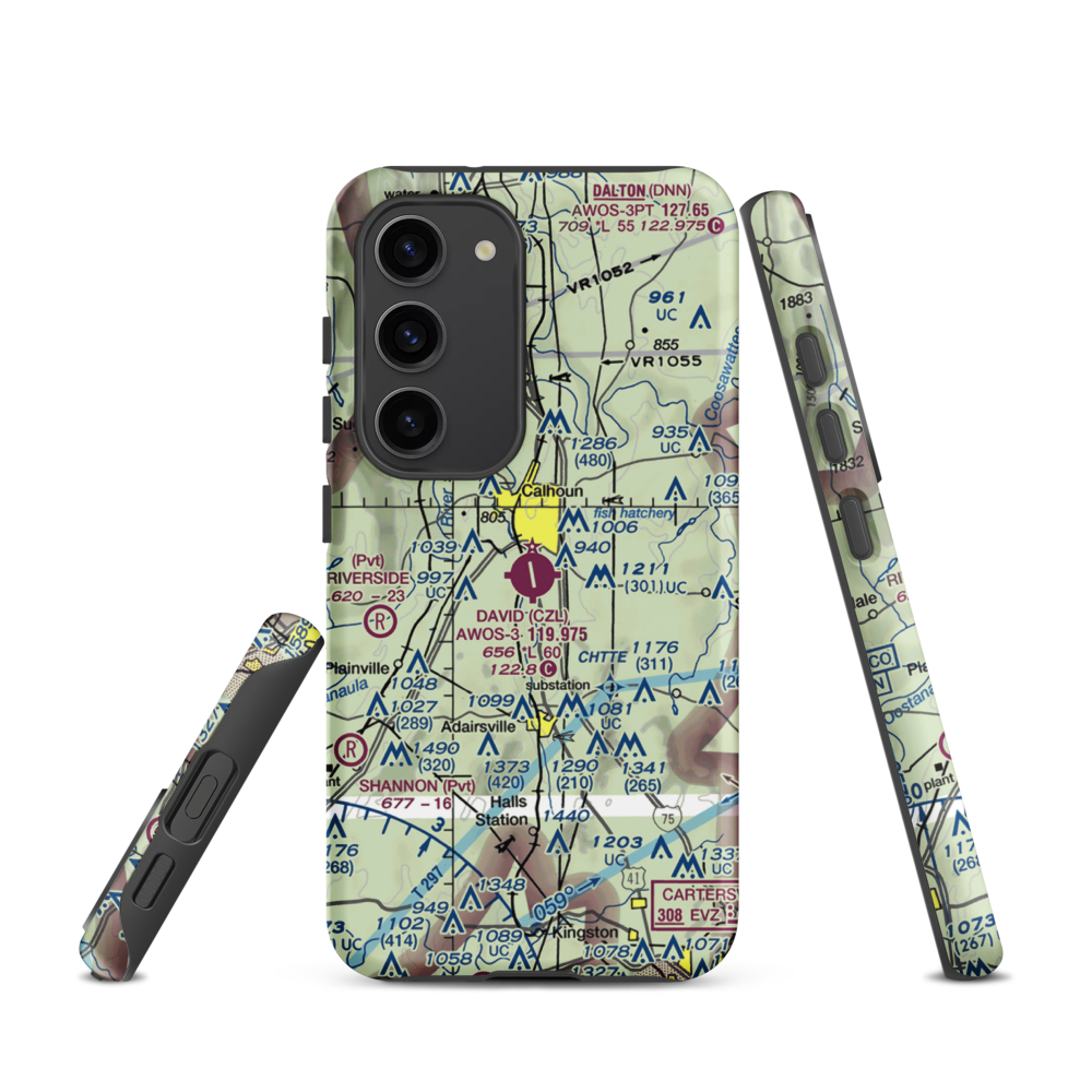 Tom B. David Field (CZL) VFR Sectional Samsung Phone Case Samsung Galaxy S23 model shown