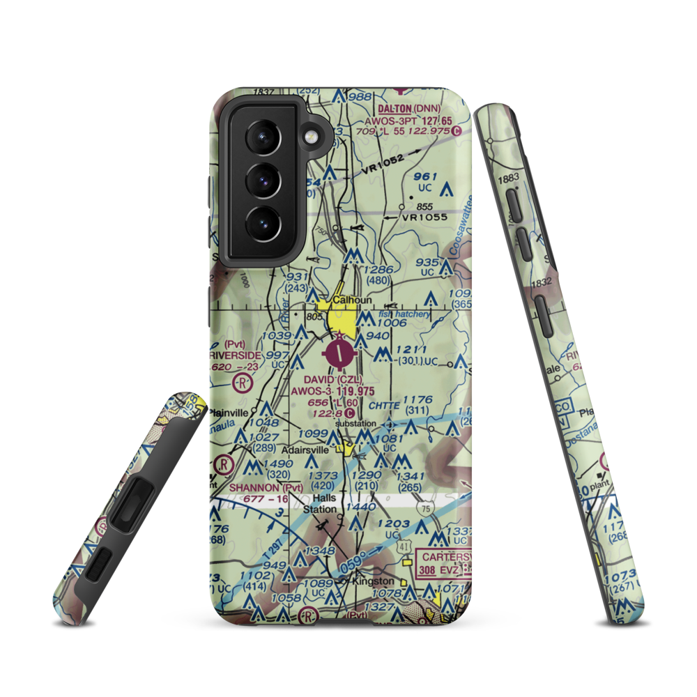 Tom B. David Field (CZL) VFR Sectional Samsung Phone Case Samsung Galaxy S21 model shown