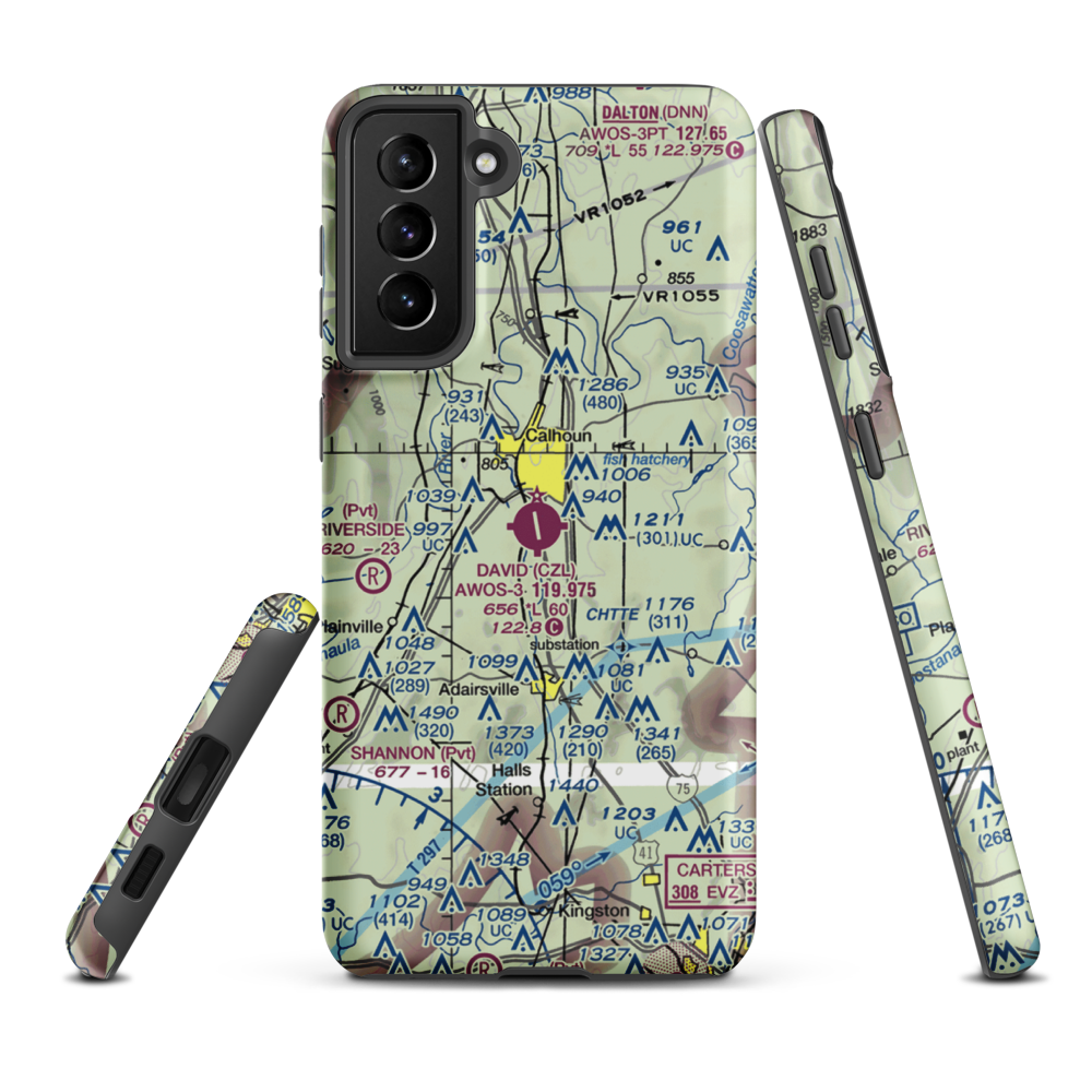 Tom B. David Field (CZL) VFR Sectional Samsung Phone Case Samsung Galaxy S21 FE model shown