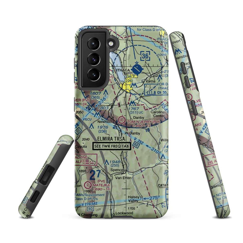 Tom N' Jerry Airport (NK05) VFR Sectional Samsung Phone Case Samsung Galaxy S21 FE model shown