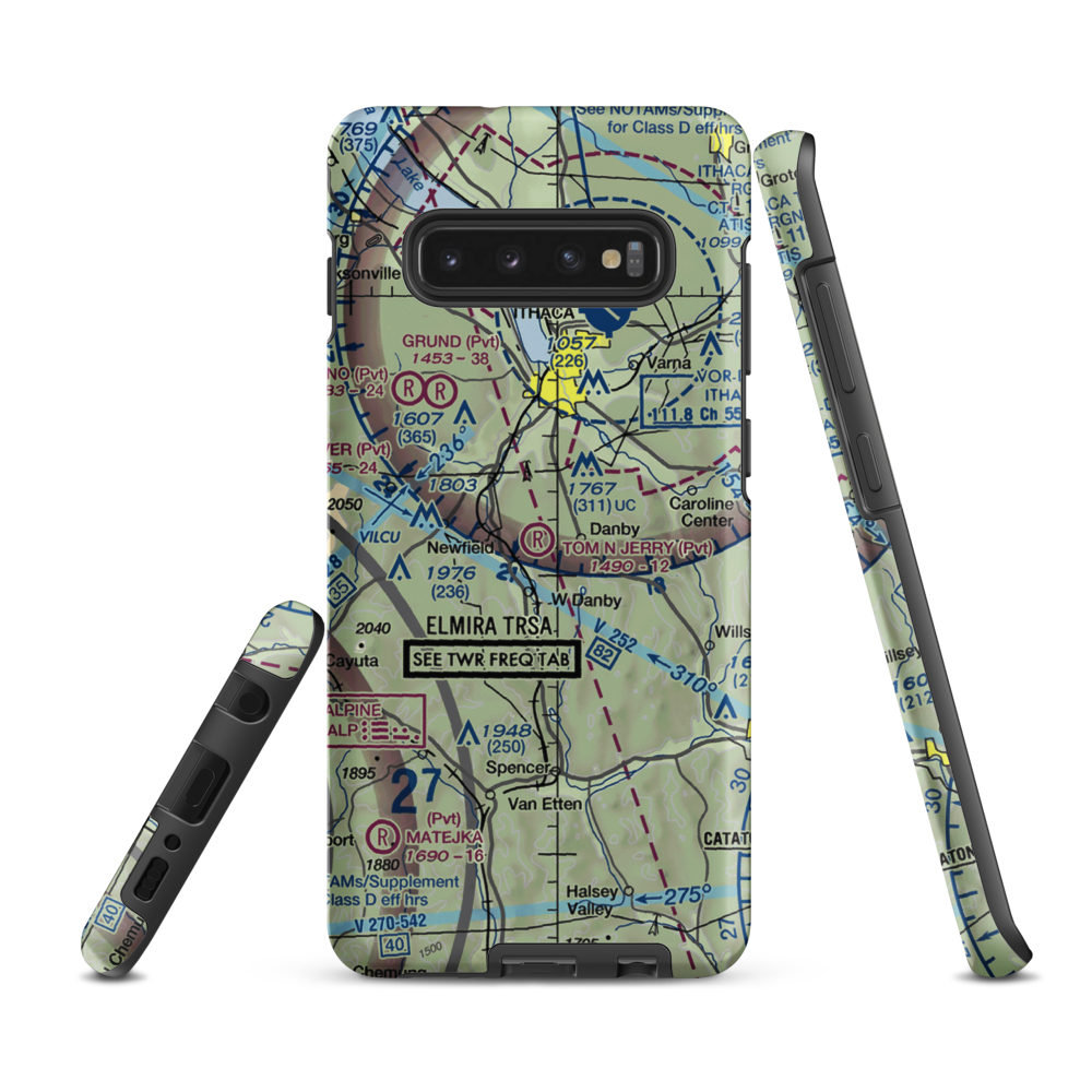 Tom N' Jerry Airport (NK05) VFR Sectional Samsung Phone Case Samsung Galaxy S10 Plus model shown