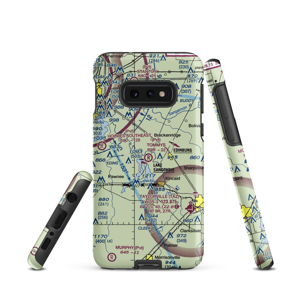 Tommy's Airpark (9LL5) VFR Sectional Samsung Phone Case Samsung Galaxy S10e model shown