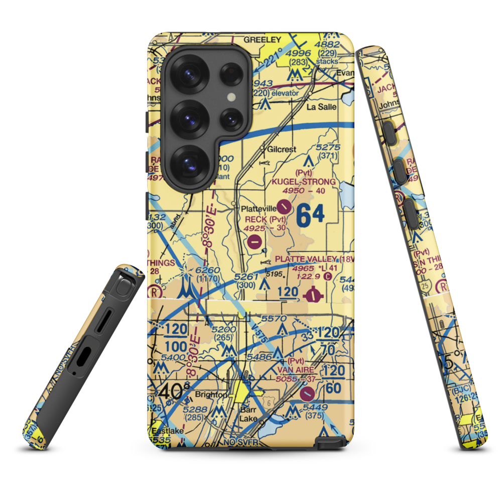 Tonga Airport (1CD2) VFR Sectional Samsung Phone Case Samsung Galaxy S25 Ultra model shown