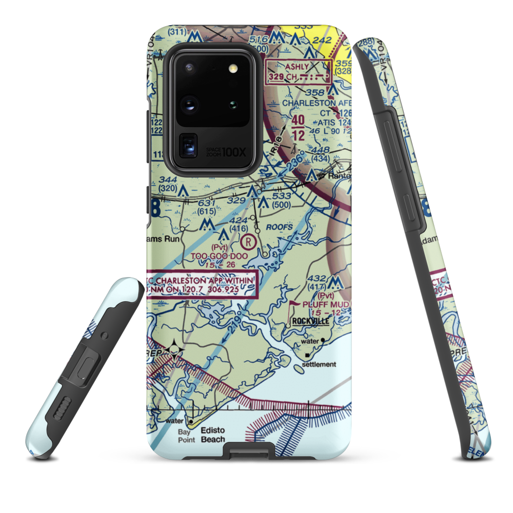 Too Goo Doo Farms Airport (SC51) VFR Sectional Samsung Phone Case Samsung Galaxy S20 Ultra model shown