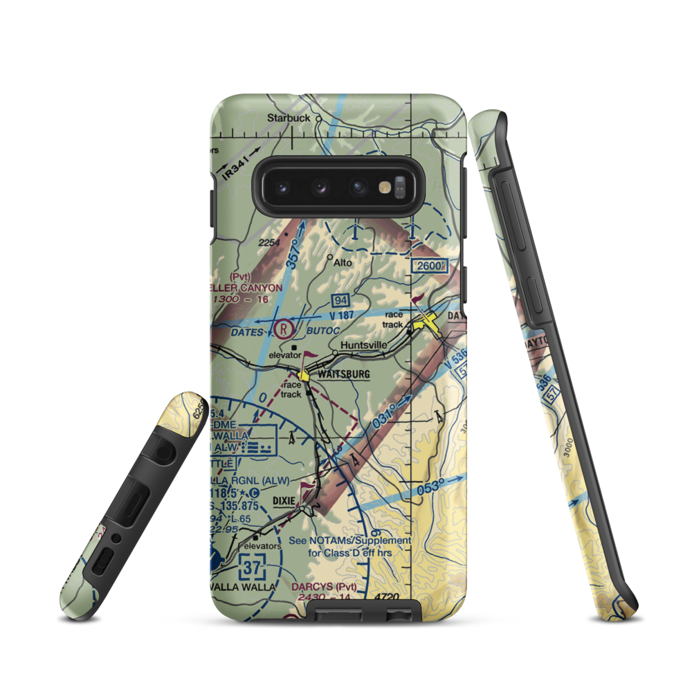 Touchet Valley Airport (2WA9) VFR Sectional Samsung Phone Case Samsung Galaxy S10 model shown
