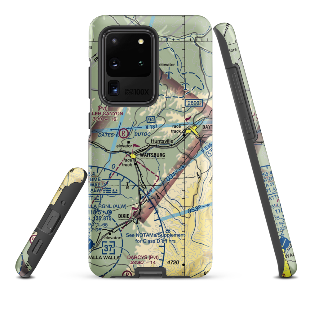Touchet Valley Airport (2WA9) VFR Sectional Samsung Phone Case Samsung Galaxy S20 Ultra model shown