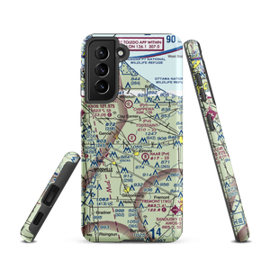 Toussaint Airpark (9OH2) VFR Sectional Samsung Phone Case