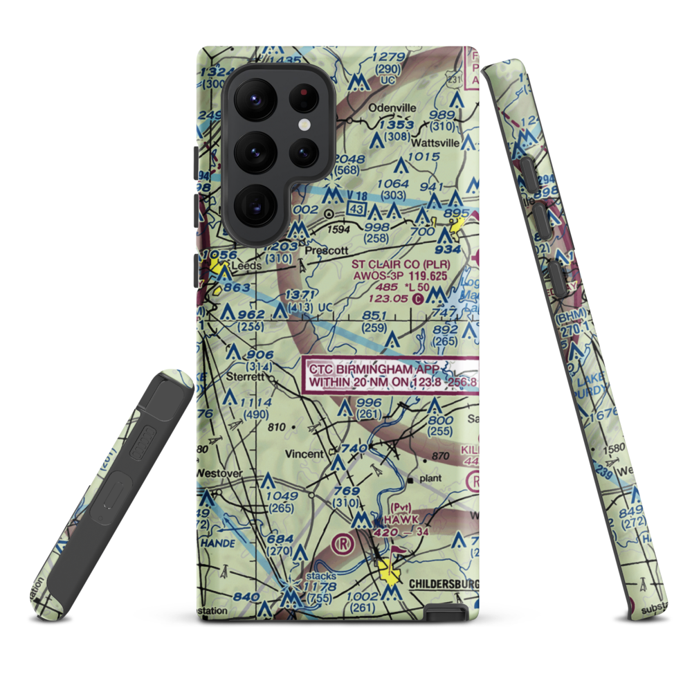Town & Country Airpark (3AL6) VFR Sectional Samsung Phone Case Samsung Galaxy S22 Ultra model shown