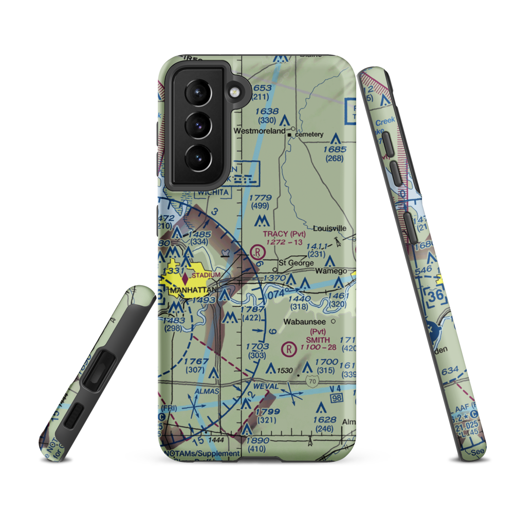 Tracy Airport (5KS6) VFR Sectional Samsung Phone Case Samsung Galaxy S21 Ultra model shown