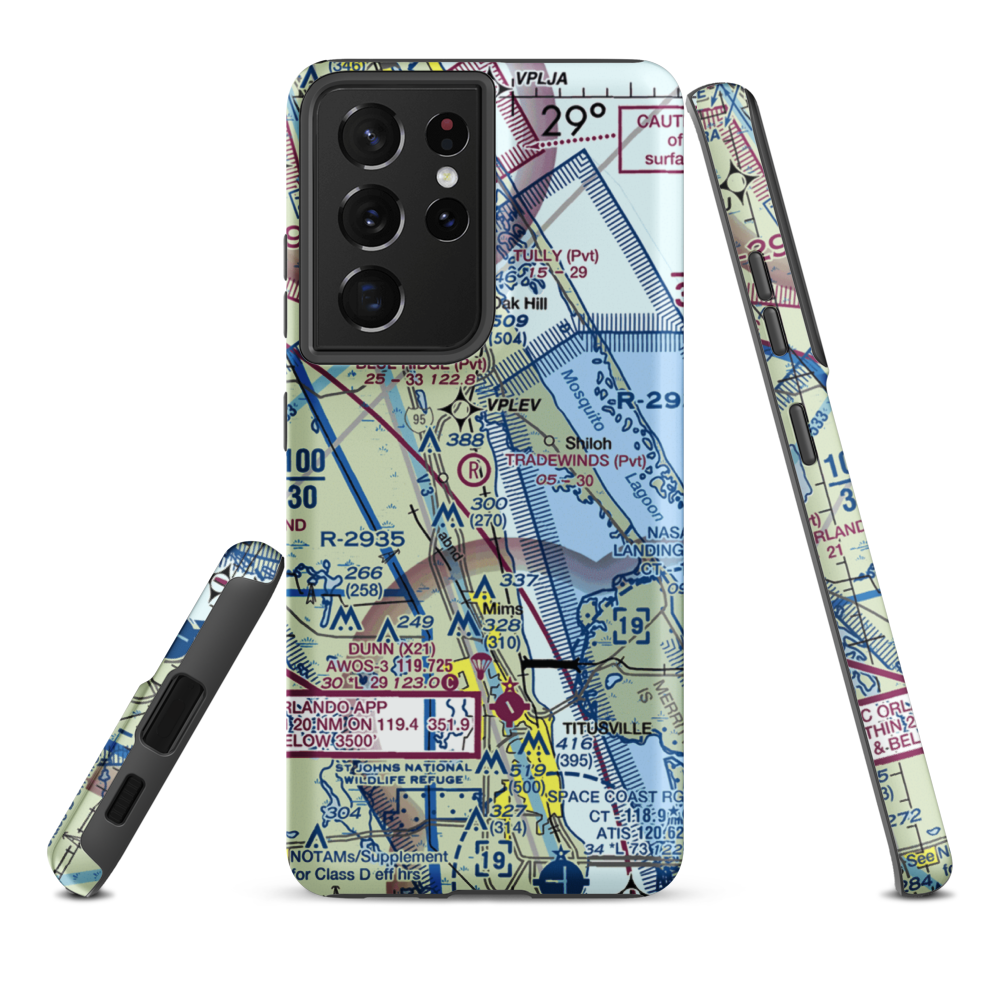 Tradewinds Aerodrome (3FD6) VFR Sectional Samsung Phone Case Samsung Galaxy S21 Plus model shown