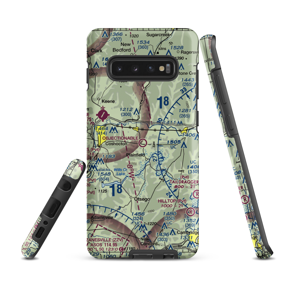 Tri-City Airport (80G) VFR Sectional Samsung Phone Case Samsung Galaxy S10 Plus model shown