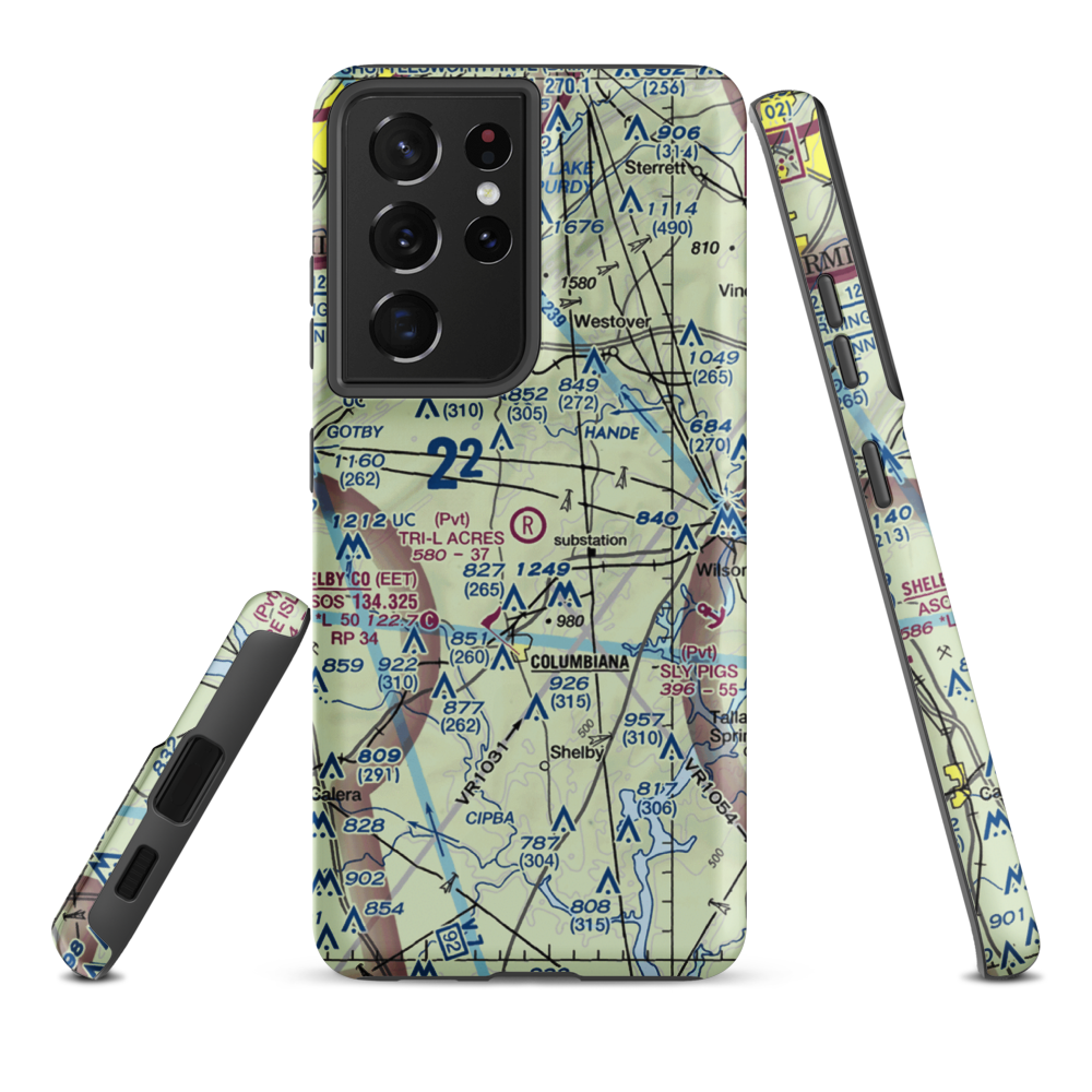 Tri-L Acres Airport (1AL2) VFR Sectional Samsung Phone Case Samsung Galaxy S21 Plus model shown