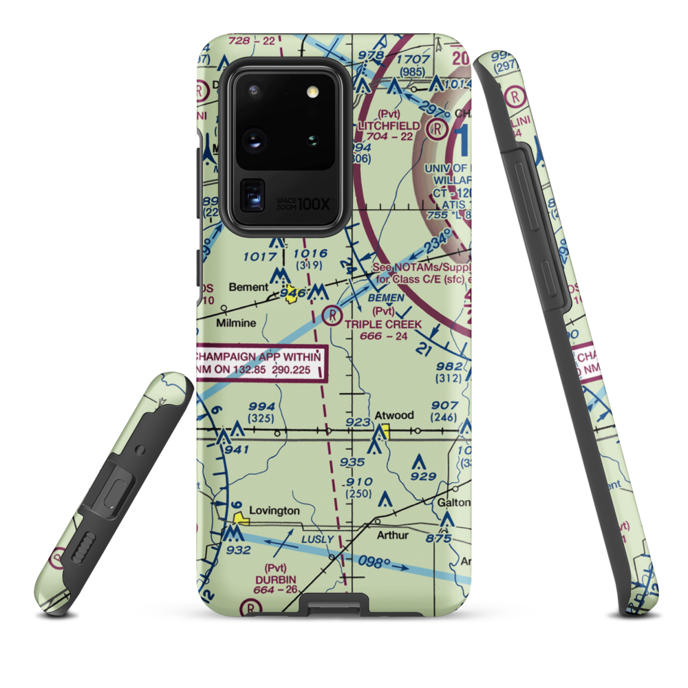 Triple Creek Airport (1IS2) VFR Sectional Samsung Phone Case Samsung Galaxy S20 Ultra model shown