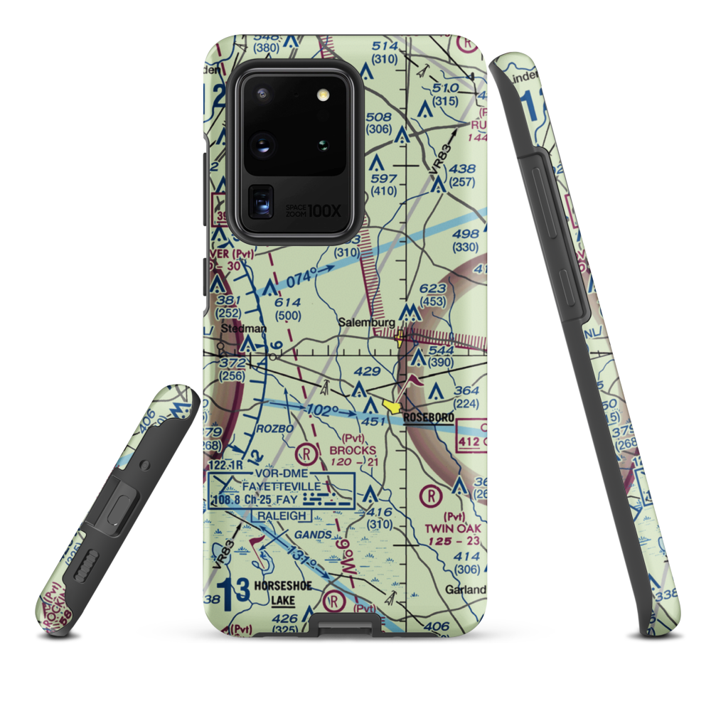 Triple F Airpark (9NR7) VFR Sectional Samsung Phone Case Samsung Galaxy S20 Ultra model shown