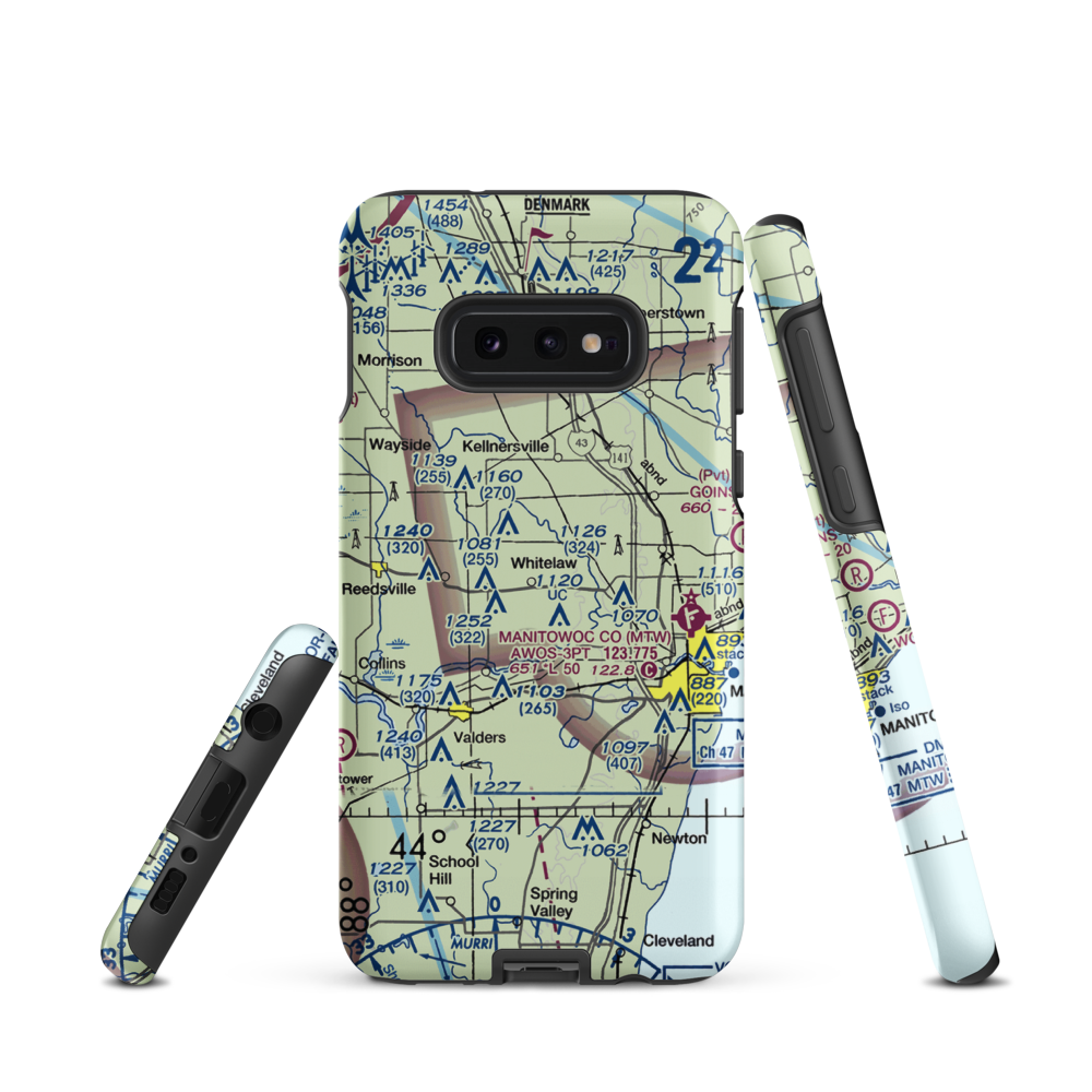 Triple S Ranch Airport (82WI) VFR Sectional Samsung Phone Case Samsung Galaxy S10 Plus model shown