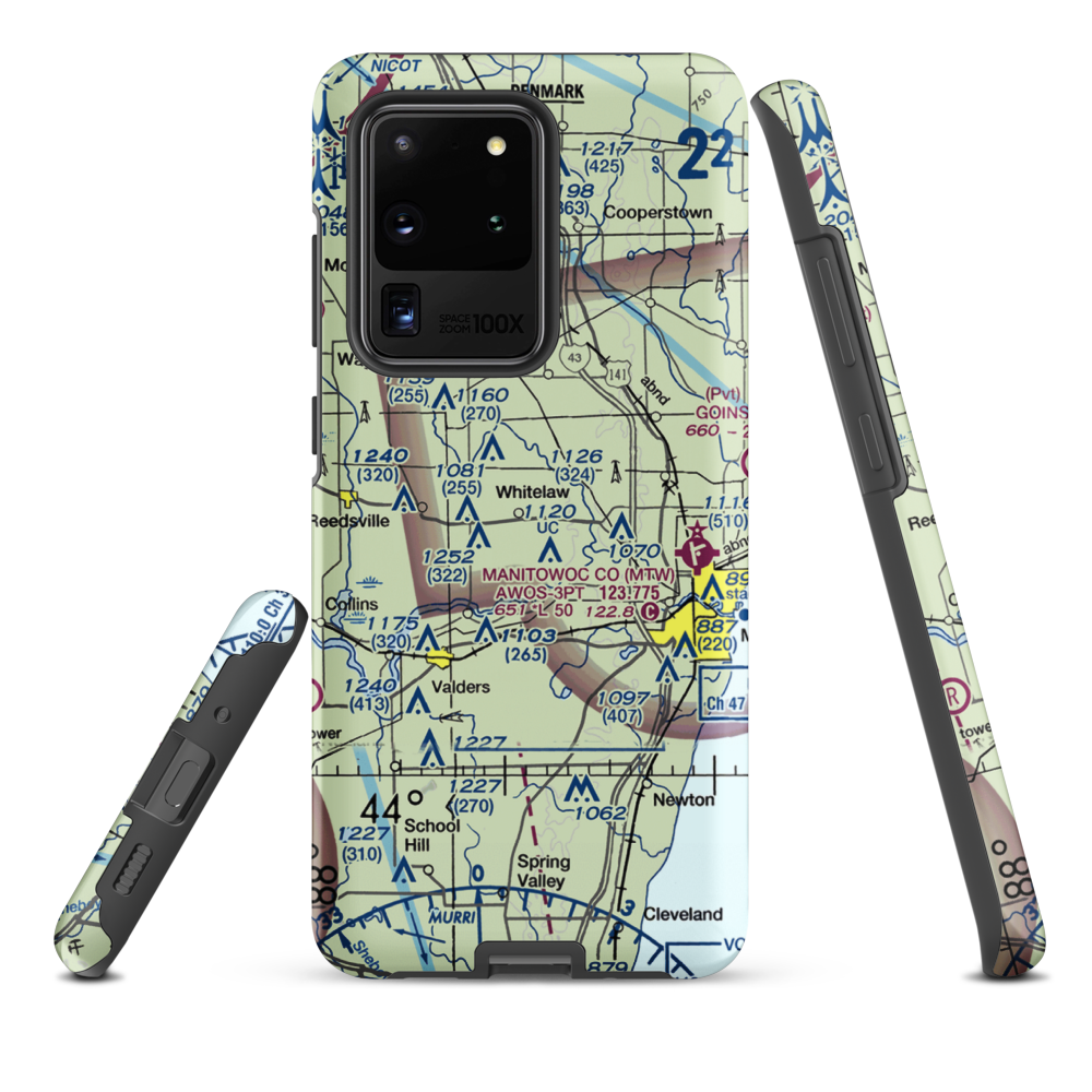 Triple S Ranch Airport (82WI) VFR Sectional Samsung Phone Case Samsung Galaxy S20 Ultra model shown