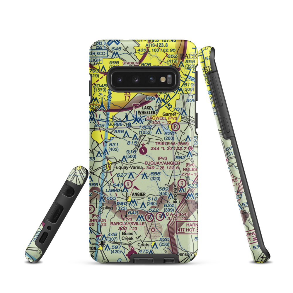 Triple W Airport (5W5) VFR Sectional Samsung Phone Case Samsung Galaxy S10 model shown